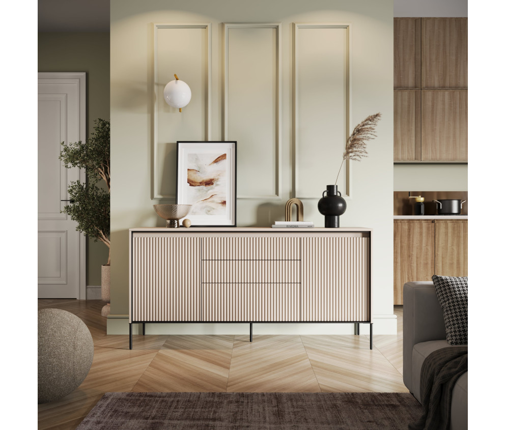 Komoda z oświetleniem TREND TR-01 Beżowa