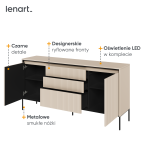 Komoda z oświetleniem TREND TR-01 Beżowa