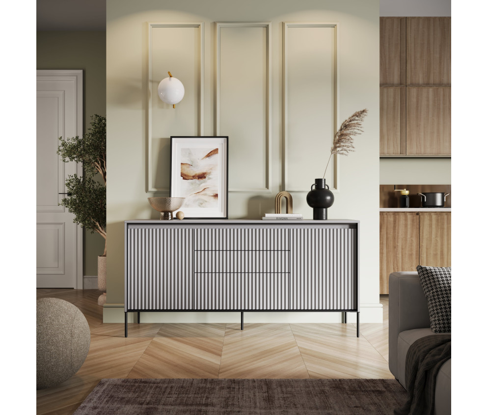 Komoda z oświetleniem TREND TR-01 Szara