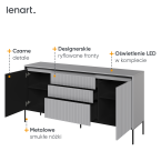 Komoda z oświetleniem TREND TR-01 Szara