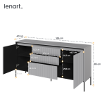 Komoda z oświetleniem TREND TR-01 Szara