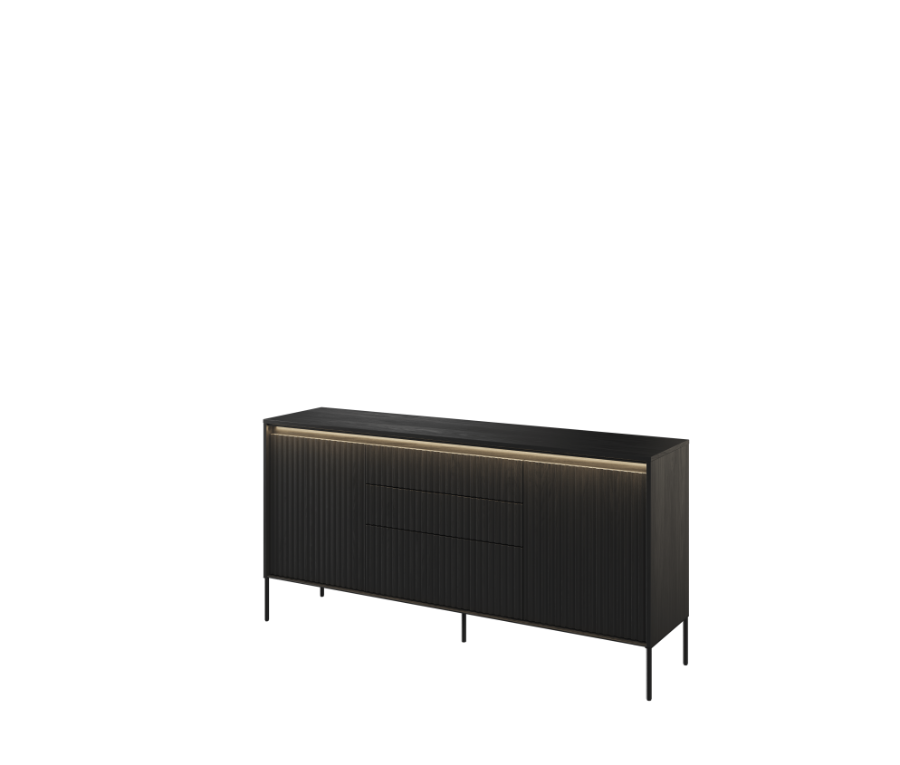 Komoda z oświetleniem TREND TR-01 Czarna