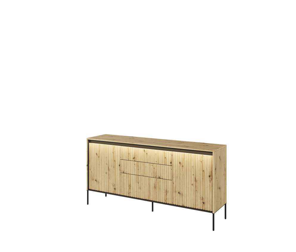 Komoda z oświetleniem TREND TR-01 Dąb Artisan