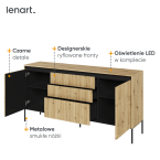 Komoda z oświetleniem TREND TR-01 Dąb Artisan