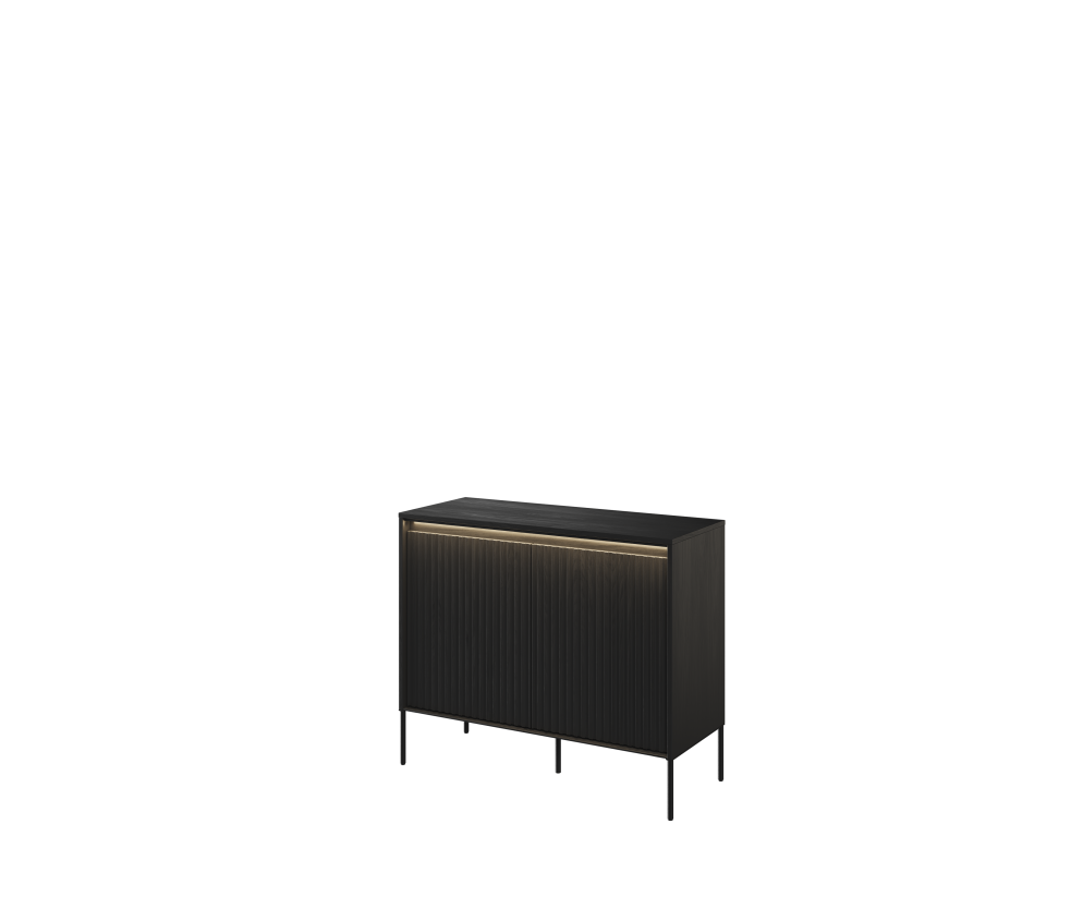 Komoda z oświetleniem TREND TR-02 Czarna