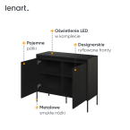 Komoda z oświetleniem TREND TR-02 Czarna