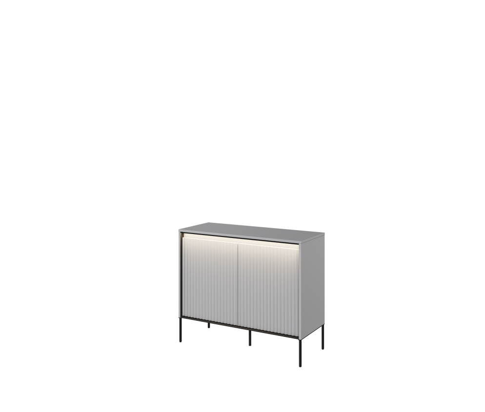 Komoda z oświetleniem TREND TR-02 Szara