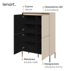 Komoda z oświetleniem TREND TR-03 Beżowa