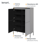 Komoda z oświetleniem TREND TR-03 Szara