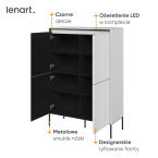 Komoda z oświetleniem TREND TR-03 Biała