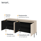 Komoda z oświetleniem TREND TR-04 Beżowa