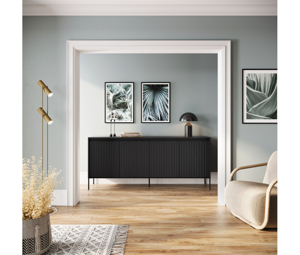 Komoda z oświetleniem TREND TR-04 Czarna