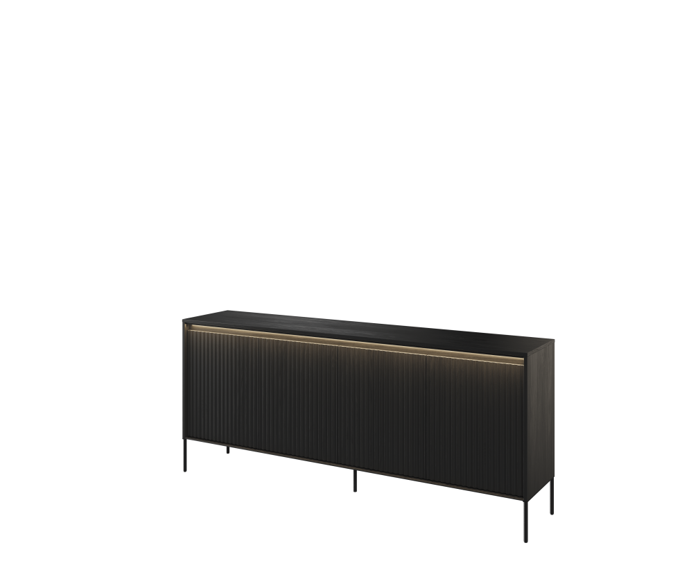 Komoda z oświetleniem TREND TR-04 Czarna