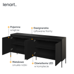 Komoda z oświetleniem TREND TR-04 Czarna