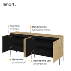 Komoda z oświetleniem TREND TR-04 Dąb Artisan