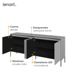Komoda z oświetleniem TREND TR-04 Szara