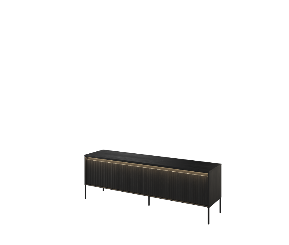 Szafka RTV z oświetleniem TREND TR-05 Czarna