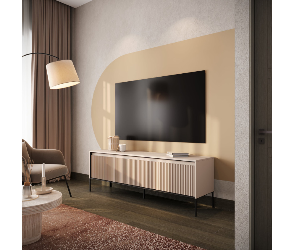 Szafka RTV z oświetleniem TREND TR-05 Beżowa
