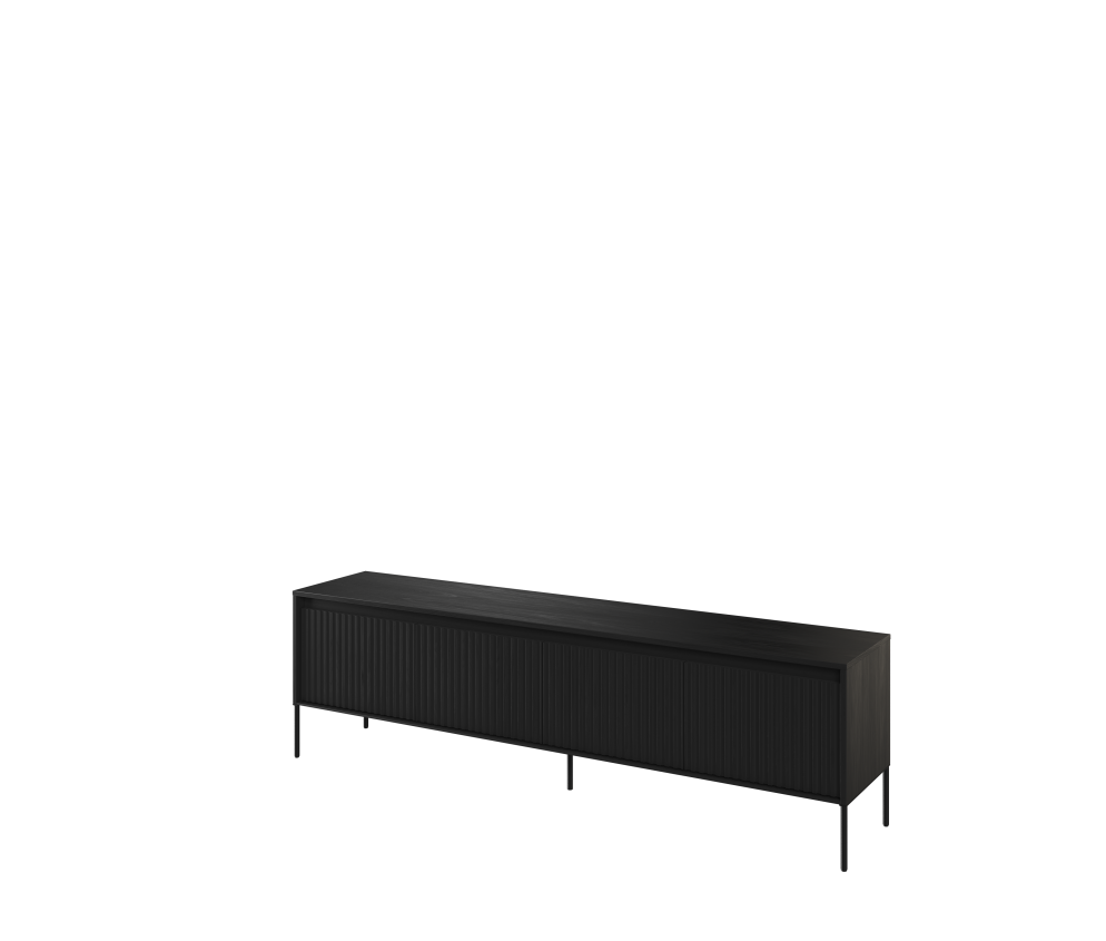 Szafka RTV z oświetleniem TREND TR-06 Czarna