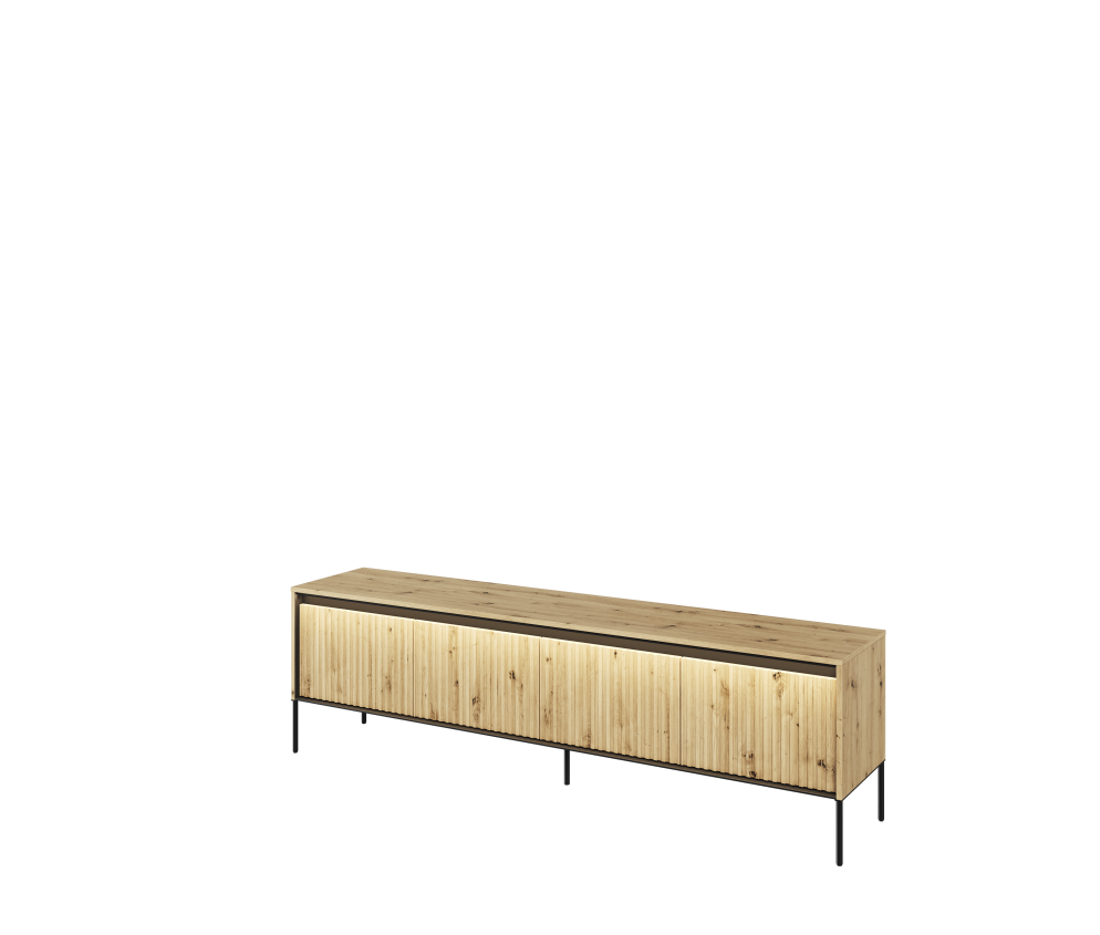 Szafka RTV z oświetleniem TREND TR-06 Dąb Artisan