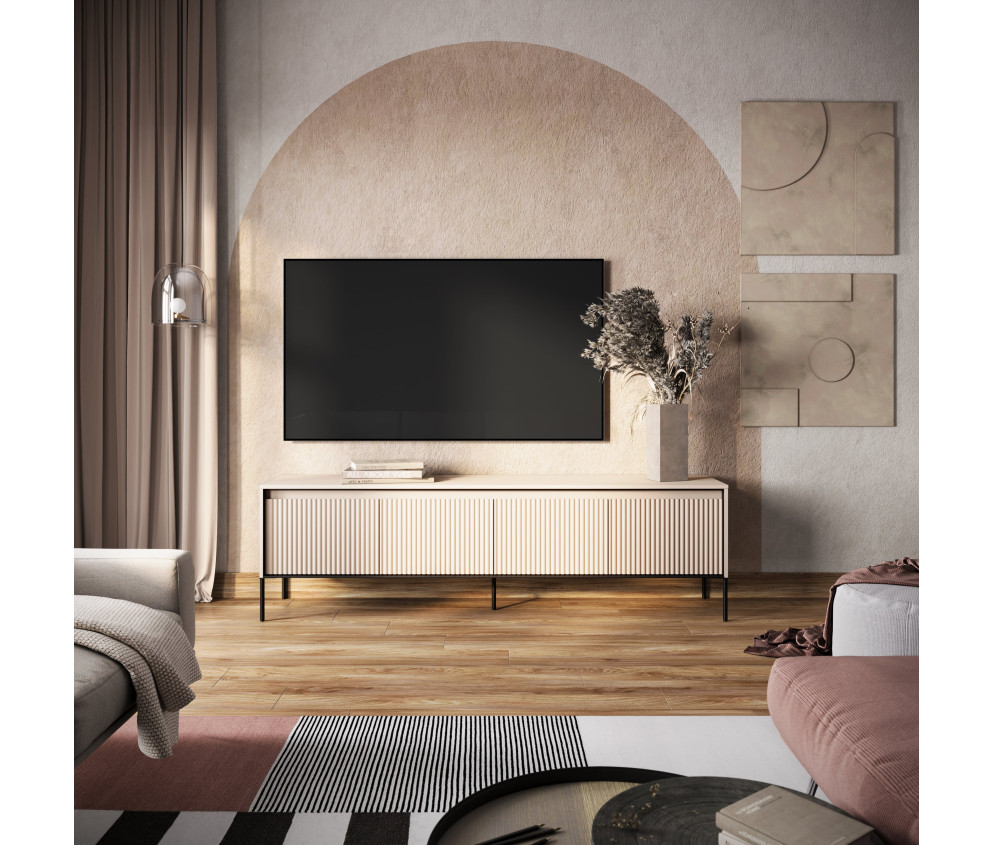 Szafka RTV z oświetleniem TREND TR-06 Beżowa