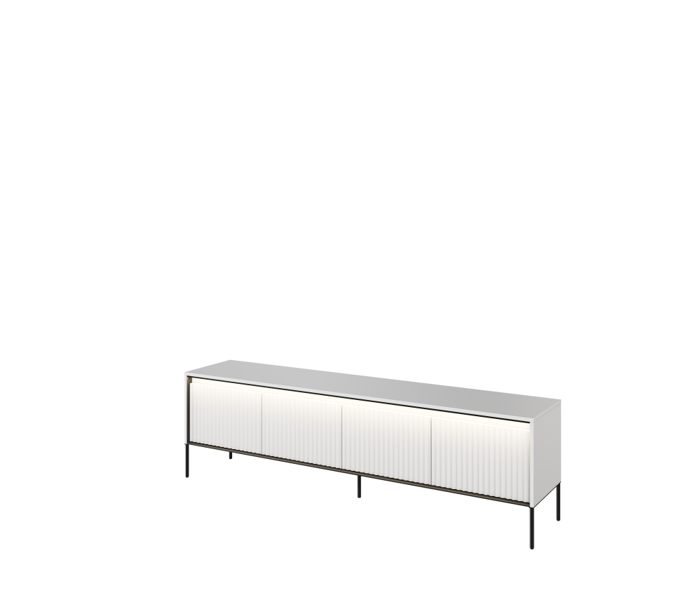 Szafka RTV z oświetleniem TREND TR-06 Biała