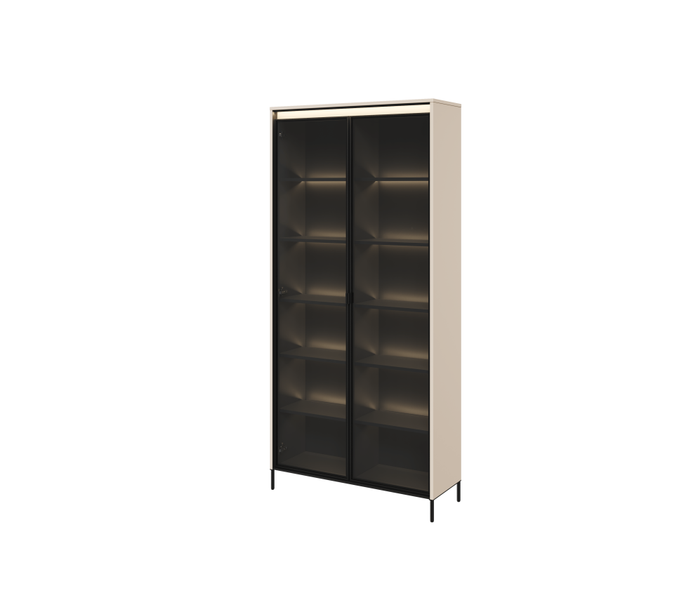 Witryna z oświetleniem TREND TR-07 Beżowa