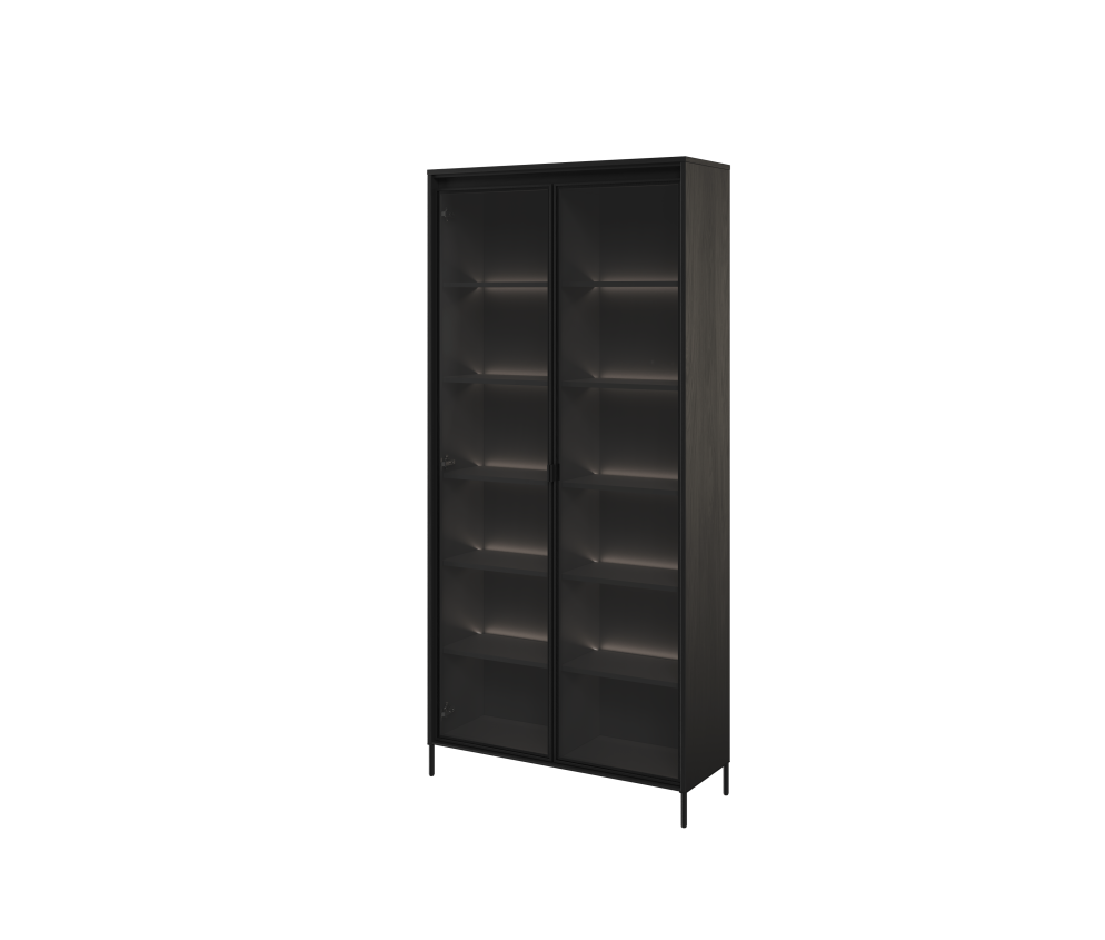 Witryna z oświetleniem TREND TR-07 Czarna