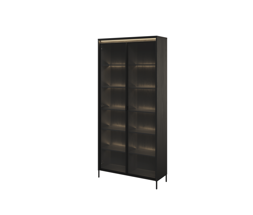 Witryna z oświetleniem TREND TR-07 Czarna