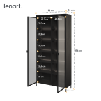 Witryna z oświetleniem TREND TR-07 Czarna