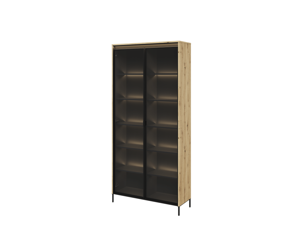 Witryna z oświetleniem TREND TR-07 Dąb Artisan