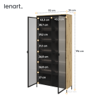 Witryna z oświetleniem TREND TR-07 Dąb Artisan