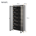 Witryna z oświetleniem TREND TR-07 Szara
