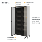 Witryna z oświetleniem TREND TR-07 Biała