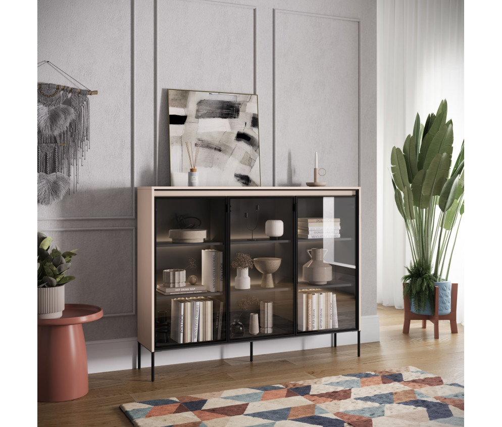 Witryna z oświetleniem TREND TR-08 Beżowa