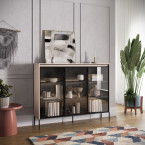 Witryna z oświetleniem TREND TR-08 Beżowa