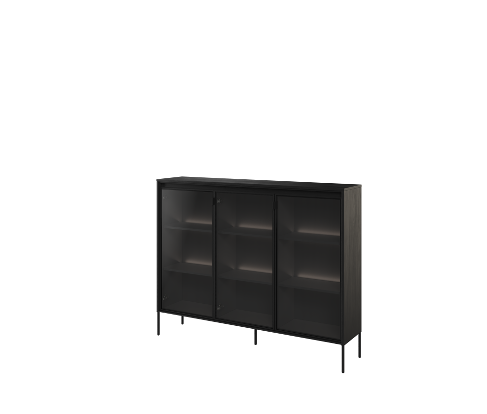 Witryna z oświetleniem TREND TR-08 Czarna