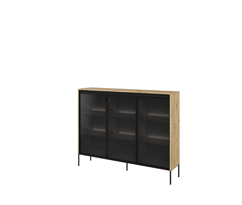 Witryna z oświetleniem TREND TR-08 Dąb Artisan