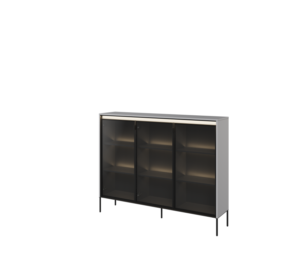 Witryna z oświetleniem TREND TR-08 Szara