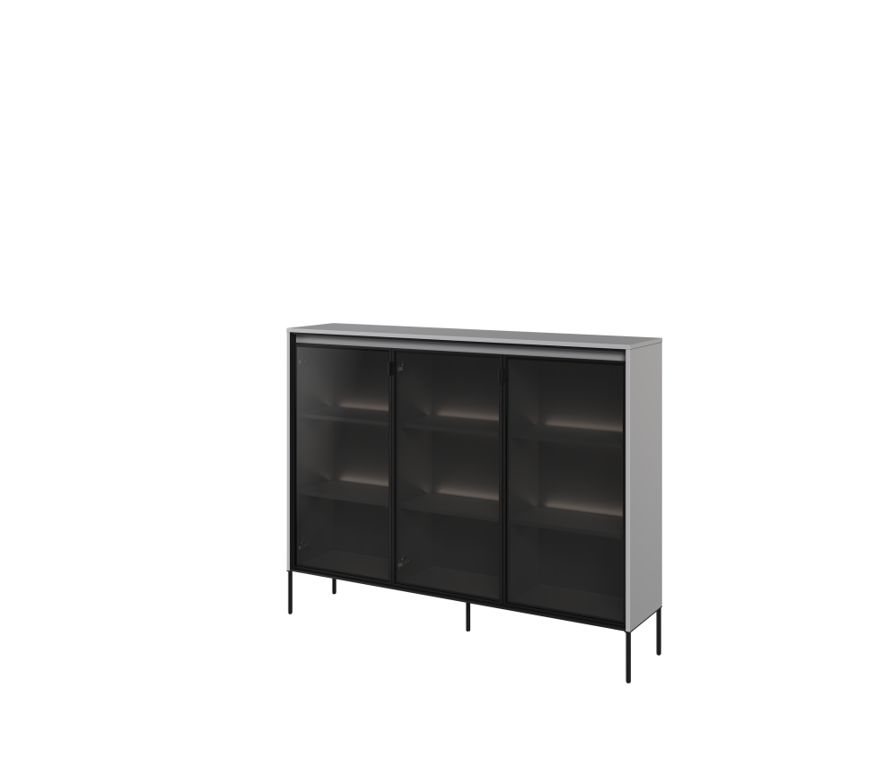 Witryna z oświetleniem TREND TR-08 Szara