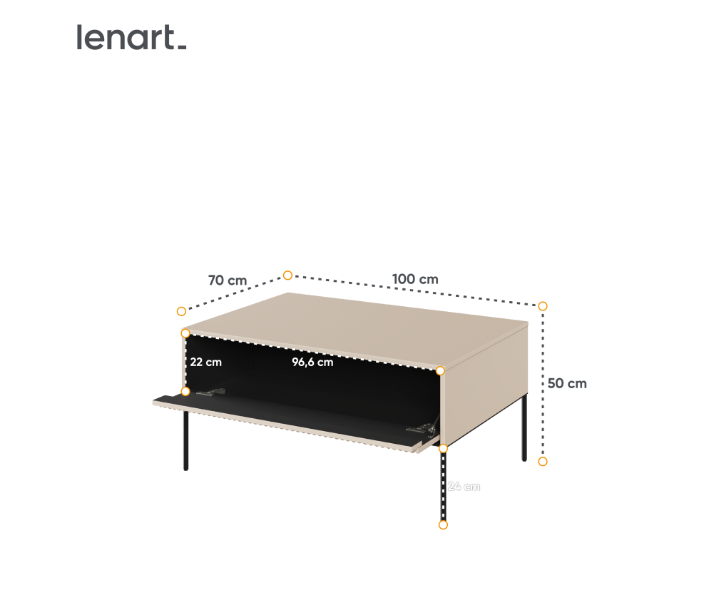 Stolik TREND TR-09 Beżowy
