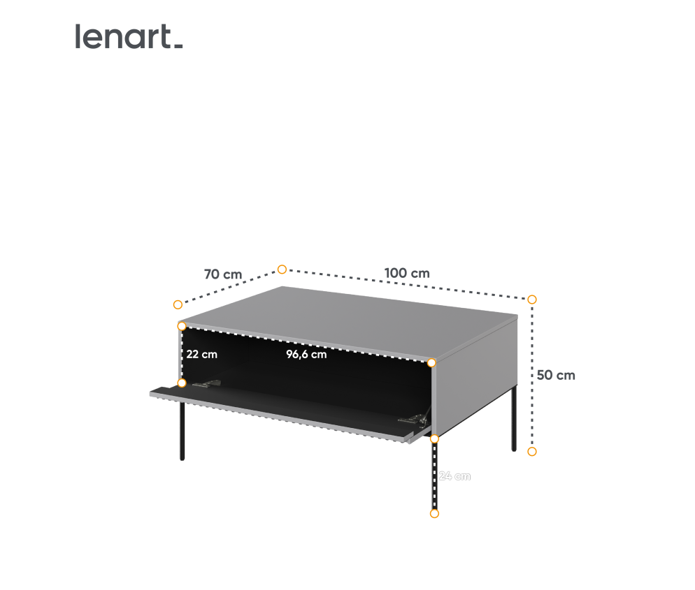 Stolik TREND TR-09 Szary
