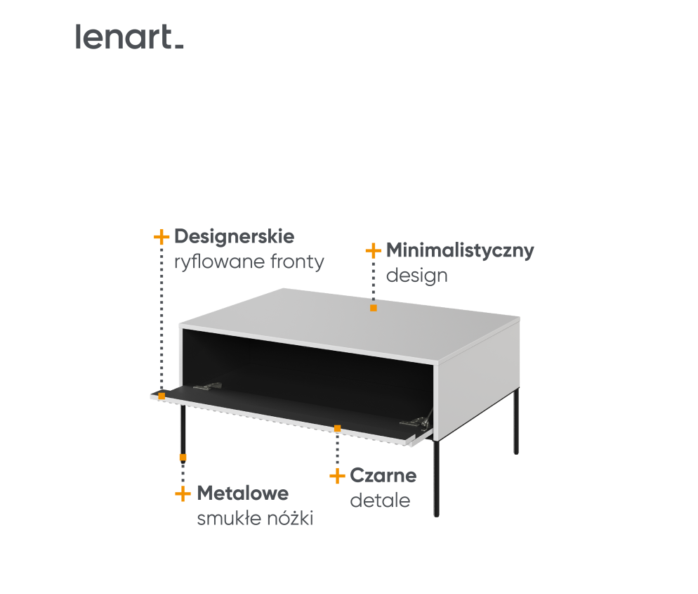 Stolik TREND TR-09 Biały