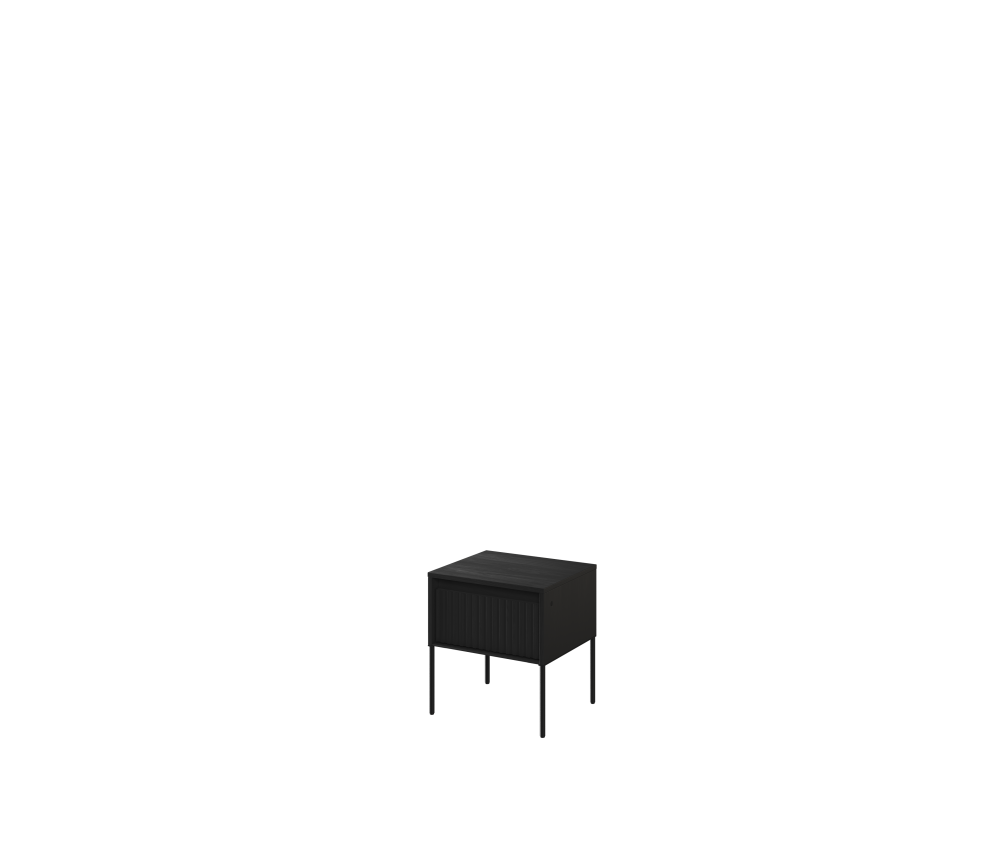 Stolik nocny z oświetleniem TREND TR-10 Czarny