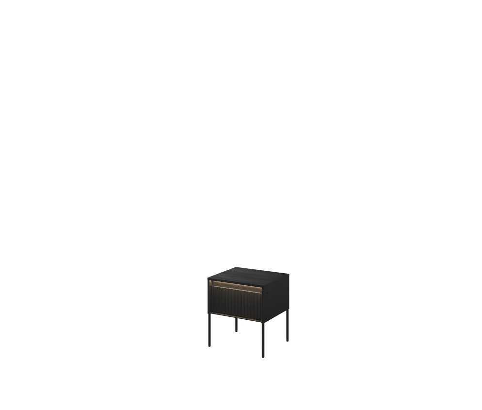 Stolik nocny z oświetleniem TREND TR-10 Czarny