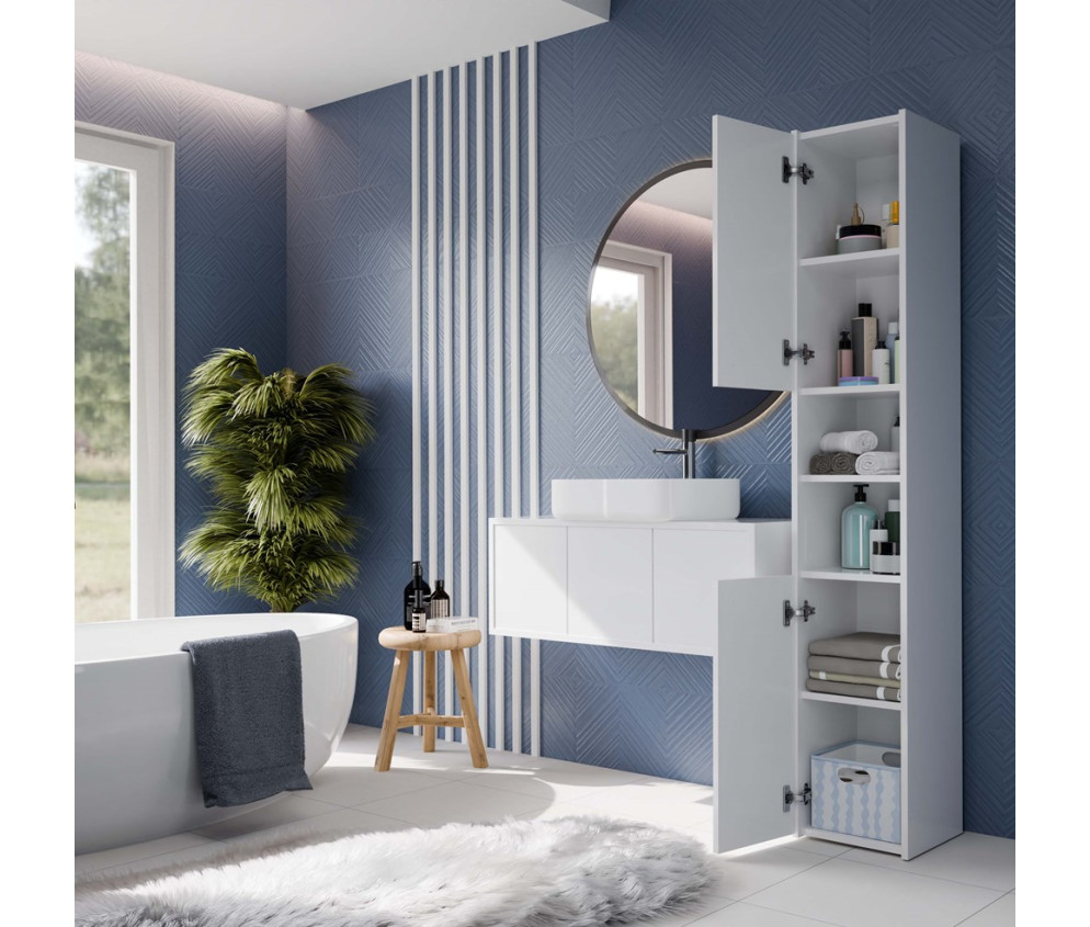 Słupek łazienkowy Sara S30 BIAŁY