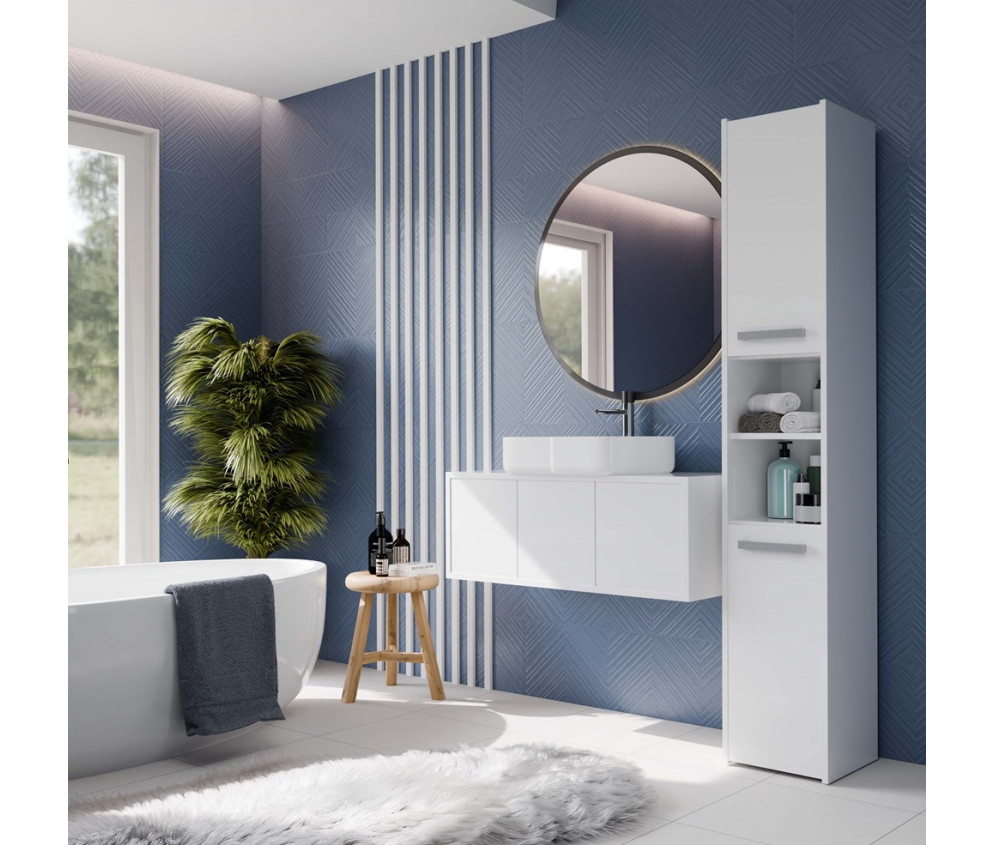 Słupek łazienkowy Sara S33 BIAŁY