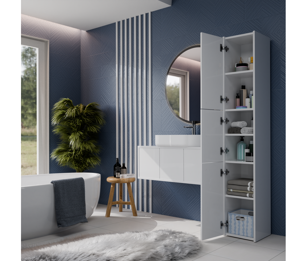 Słupek łazienkowy Sara S33 BIAŁY