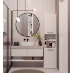 Słupek łazienkowy Sara S40 BIAŁY