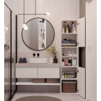 Słupek łazienkowy Sara S40 BIAŁY